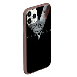 Чехол iPhone 11 Pro матовый Vikings Emblem, цвет: 3D-коричневый — фото 2