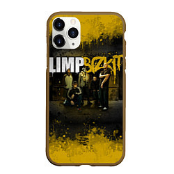 Чехол iPhone 11 Pro матовый Limp Bizkit: Gold Street, цвет: 3D-коричневый