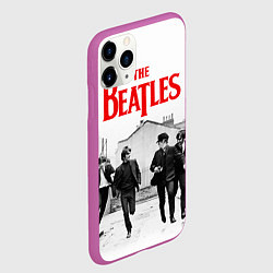 Чехол iPhone 11 Pro матовый The Beatles: Break, цвет: 3D-фиолетовый — фото 2