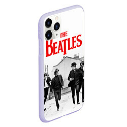 Чехол iPhone 11 Pro матовый The Beatles: Break, цвет: 3D-светло-сиреневый — фото 2