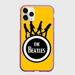 Чехол iPhone 11 Pro матовый The Beatles: Yellow Vinyl, цвет: 3D-фиолетовый