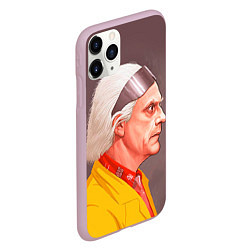Чехол iPhone 11 Pro матовый Доктор Браун, цвет: 3D-розовый — фото 2