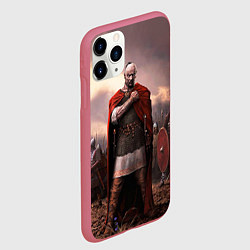 Чехол iPhone 11 Pro матовый Князь Святослав Игоревич, цвет: 3D-малиновый — фото 2