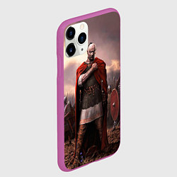 Чехол iPhone 11 Pro матовый Князь Святослав Игоревич, цвет: 3D-фиолетовый — фото 2
