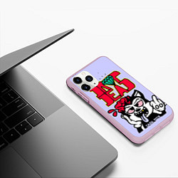 Чехол iPhone 11 Pro матовый Drop Dead: Dark Side, цвет: 3D-розовый — фото 2