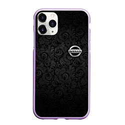 Чехол iPhone 11 Pro матовый Nissan, цвет: 3D-сиреневый