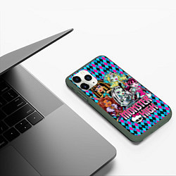 Чехол iPhone 11 Pro матовый Monster High, цвет: 3D-темно-зеленый — фото 2