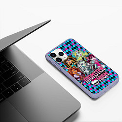 Чехол iPhone 11 Pro матовый Monster High, цвет: 3D-светло-сиреневый — фото 2
