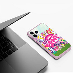 Чехол iPhone 11 Pro матовый My Little Pony, цвет: 3D-розовый — фото 2
