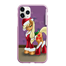 Чехол iPhone 11 Pro матовый Pinky Pie: Xmas, цвет: 3D-розовый