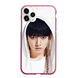 Чехол iPhone 11 Pro матовый Jeon Jung Kook, цвет: 3D-малиновый