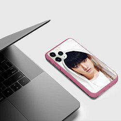 Чехол iPhone 11 Pro матовый Jeon Jung Kook, цвет: 3D-малиновый — фото 2