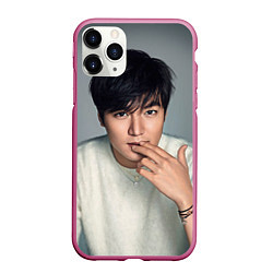 Чехол iPhone 11 Pro матовый Lee Min Ho, цвет: 3D-малиновый