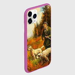 Чехол iPhone 11 Pro матовый Охота на утку, цвет: 3D-фиолетовый — фото 2