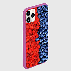 Чехол iPhone 11 Pro матовый Ягодка, цвет: 3D-фиолетовый — фото 2
