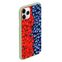 Чехол iPhone 11 Pro матовый Ягодка, цвет: 3D-салатовый — фото 2