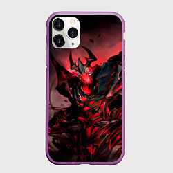 Чехол iPhone 11 Pro матовый Shadow Fiend, цвет: 3D-фиолетовый