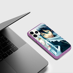 Чехол iPhone 11 Pro матовый Бездомный бог, цвет: 3D-фиолетовый — фото 2