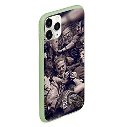 Чехол iPhone 11 Pro матовый Sons Of Anarchy, цвет: 3D-салатовый — фото 2