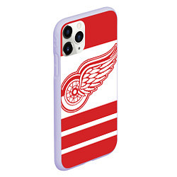 Чехол iPhone 11 Pro матовый Detroit Red Wings, цвет: 3D-светло-сиреневый — фото 2