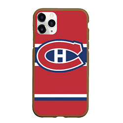 Чехол iPhone 11 Pro матовый Montreal Canadiens, цвет: 3D-коричневый