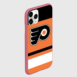 Чехол iPhone 11 Pro матовый Philadelphia Flyers, цвет: 3D-малиновый — фото 2