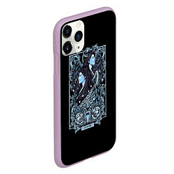 Чехол iPhone 11 Pro матовый Близнецы, цвет: 3D-сиреневый — фото 2