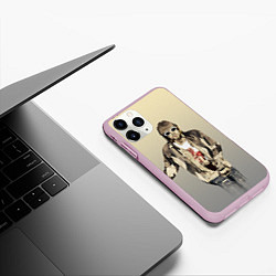 Чехол iPhone 11 Pro матовый Kurt Art, цвет: 3D-розовый — фото 2