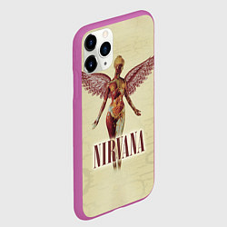 Чехол iPhone 11 Pro матовый Nirvana Angel, цвет: 3D-фиолетовый — фото 2