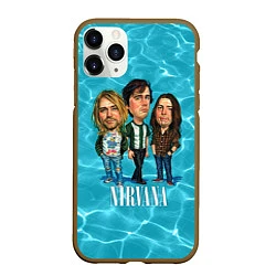Чехол iPhone 11 Pro матовый Nirvana: Water, цвет: 3D-коричневый