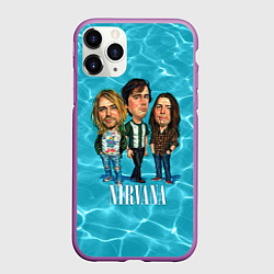 Чехол iPhone 11 Pro матовый Nirvana: Water, цвет: 3D-фиолетовый