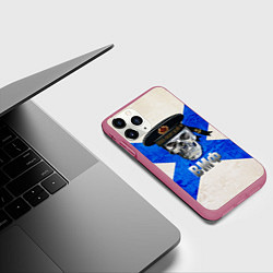 Чехол iPhone 11 Pro матовый ВМФ, цвет: 3D-малиновый — фото 2