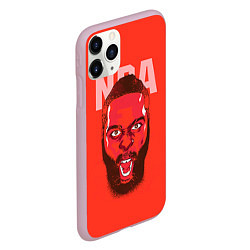 Чехол iPhone 11 Pro матовый NBA, цвет: 3D-розовый — фото 2