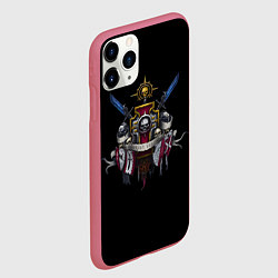 Чехол iPhone 11 Pro матовый Daemonium venatores, цвет: 3D-малиновый — фото 2