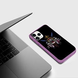 Чехол iPhone 11 Pro матовый Daemonium venatores, цвет: 3D-фиолетовый — фото 2