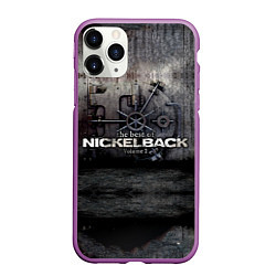 Чехол iPhone 11 Pro матовый Nickelback Repository, цвет: 3D-фиолетовый