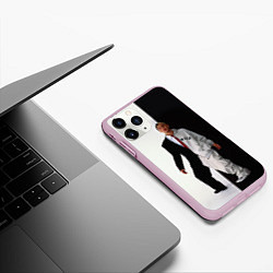 Чехол iPhone 11 Pro матовый Eminem: Black & White, цвет: 3D-розовый — фото 2