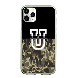 Чехол iPhone 11 Pro матовый FCK U: Camo, цвет: 3D-салатовый