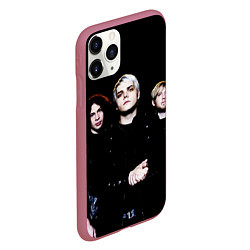 Чехол iPhone 11 Pro матовый My Chemical Romance, цвет: 3D-малиновый — фото 2