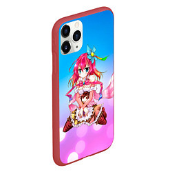 Чехол iPhone 11 Pro матовый No Game No Life, цвет: 3D-красный — фото 2