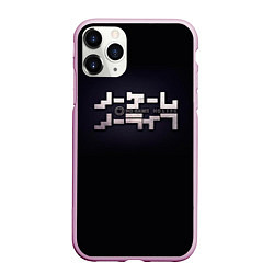 Чехол iPhone 11 Pro матовый No Game No Life лого, цвет: 3D-розовый