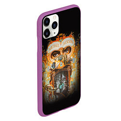 Чехол iPhone 11 Pro матовый Michael Jackson Show, цвет: 3D-фиолетовый — фото 2