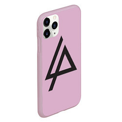 Чехол iPhone 11 Pro матовый Linkin Park: Symbol, цвет: 3D-розовый — фото 2