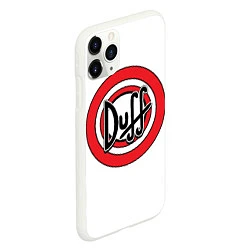 Чехол iPhone 11 Pro матовый Duff, цвет: 3D-белый — фото 2