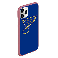 Чехол iPhone 11 Pro матовый St Louis Blues: Tarasenko 91, цвет: 3D-малиновый — фото 2