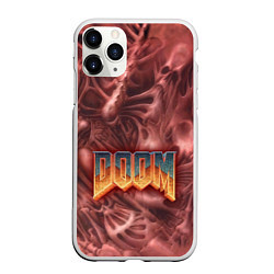 Чехол iPhone 11 Pro матовый DOOM Classic, цвет: 3D-белый