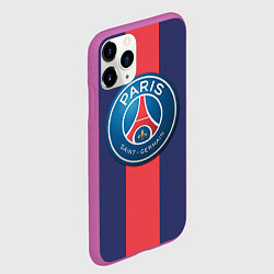 Чехол iPhone 11 Pro матовый Paris Saint-German, цвет: 3D-фиолетовый — фото 2
