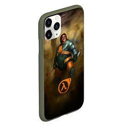 Чехол iPhone 11 Pro матовый HL3: Gabe Newell, цвет: 3D-темно-зеленый — фото 2