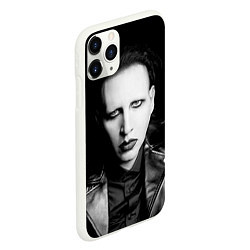 Чехол iPhone 11 Pro матовый Мэрилин Мэнсон, цвет: 3D-белый — фото 2