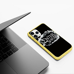Чехол iPhone 11 Pro матовый Enter Shikari, цвет: 3D-желтый — фото 2